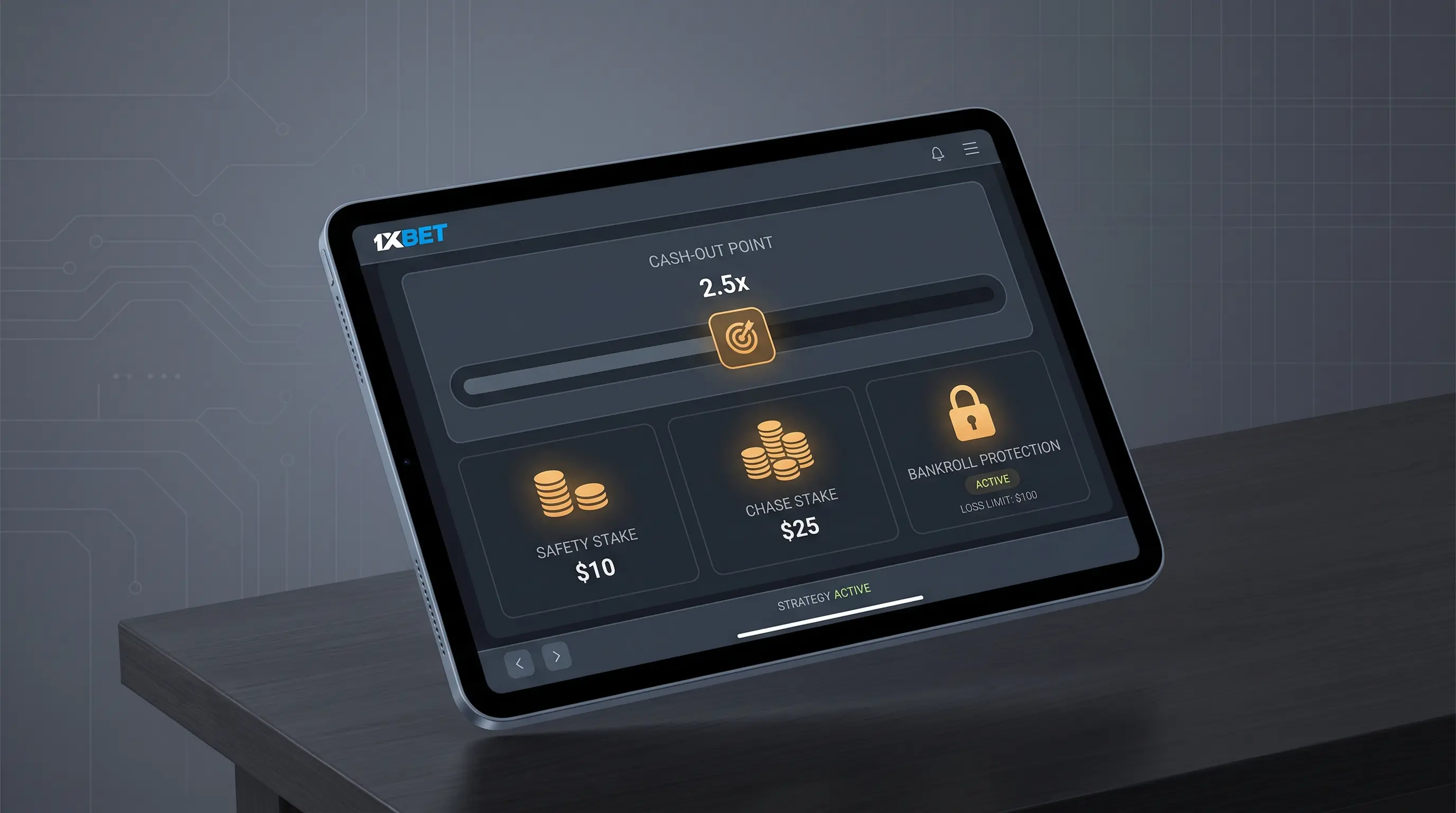 Control-panel dashboard with a cash-out slider, illustrating practical spribe aviator game tricks and bankroll rules.